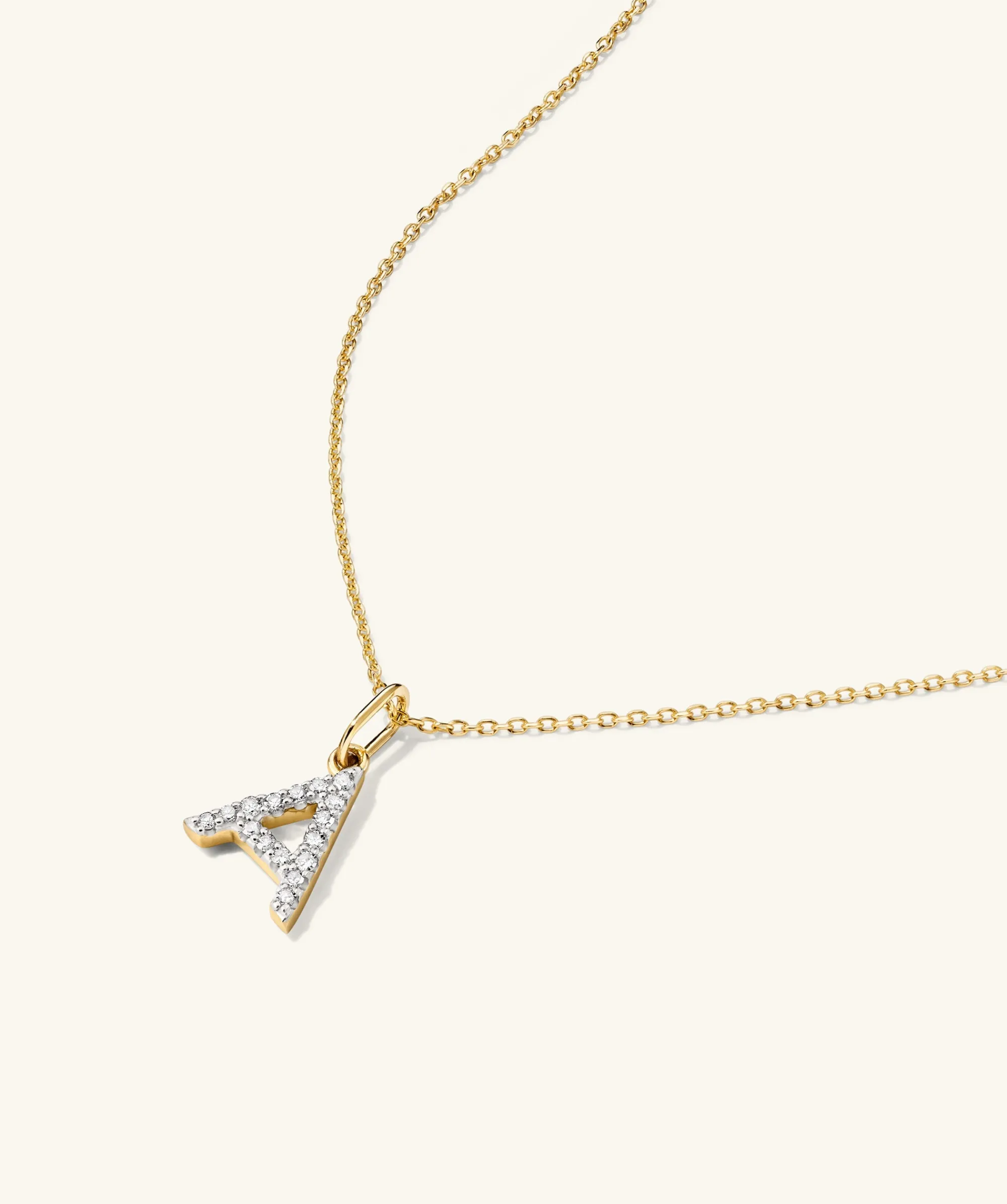 Halsketten | Mejuri Diamond Letter Necklace Bundle 14kYellowGold,NaturalDiamond
